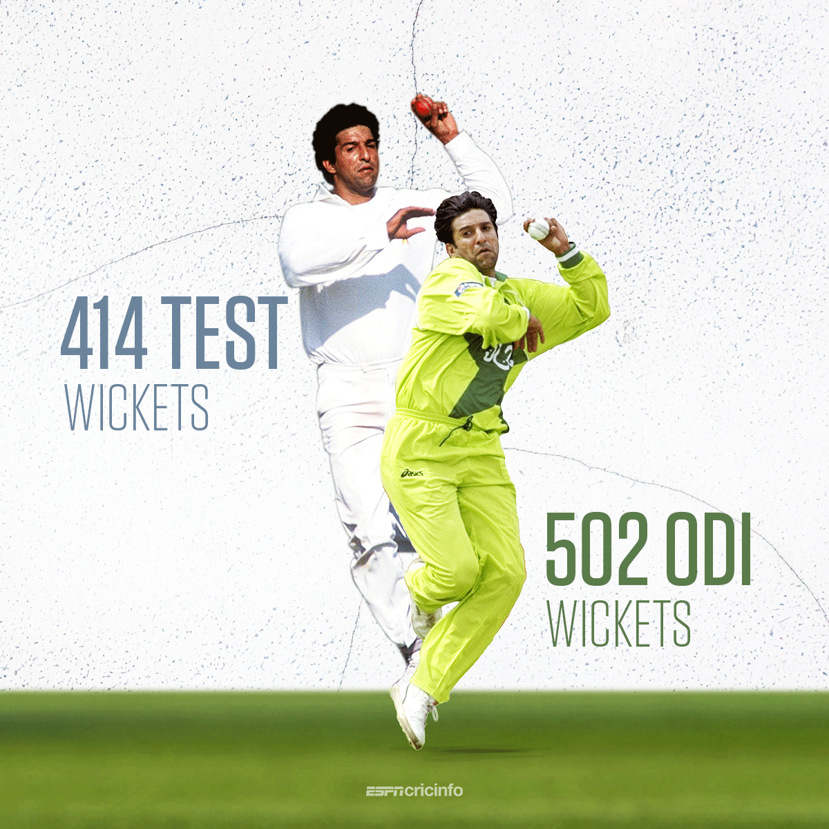 cricinfo's tweet photo. #OnThisDay Happy Birthday Wasim Akram 🎂🎂

A match-winner like no other, the king of swing turns 54 today 👑 ⚡️

What's your most memorable Wasim Akram moment? https://t.co/oYXNKlOQwu
