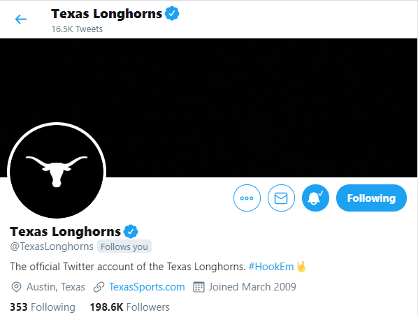 TexasFancyBoots's tweet photo. Show me another official school account that's taking such a public stand in solidarity for equality &amp; justice.

This is incredible

I'm SO proud to be a Longhorn. Thank you, @TexasLonghorns for being a leader for change.

#HookEm #WhatStartsHereChangesTheWorld #BlackLivesMatter https://t.co/Hpdz1naqVw