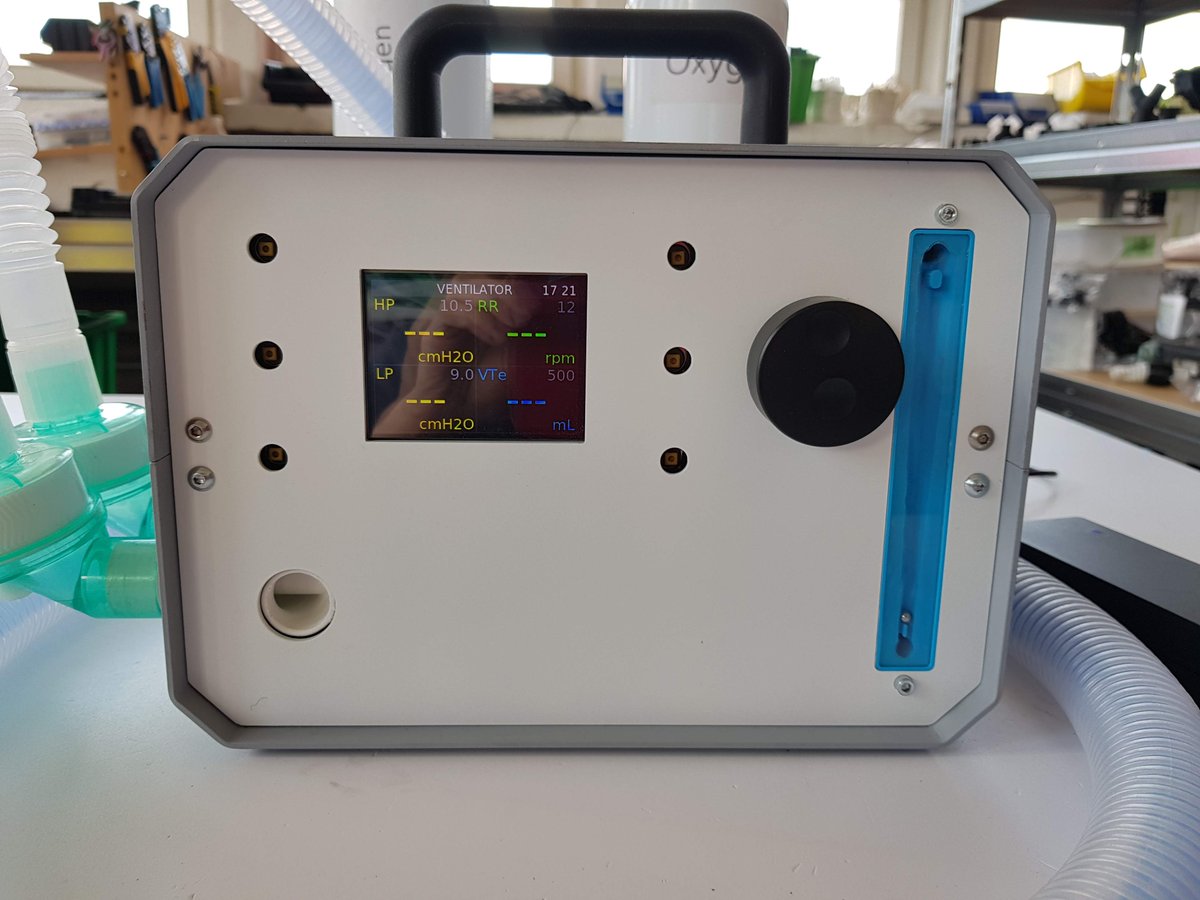 Today we have connected electronics and visual panel. #Ventilaid MK3 has also gained mew metal housing that will work better under sanitary conditions.  #ventilator #COVID19