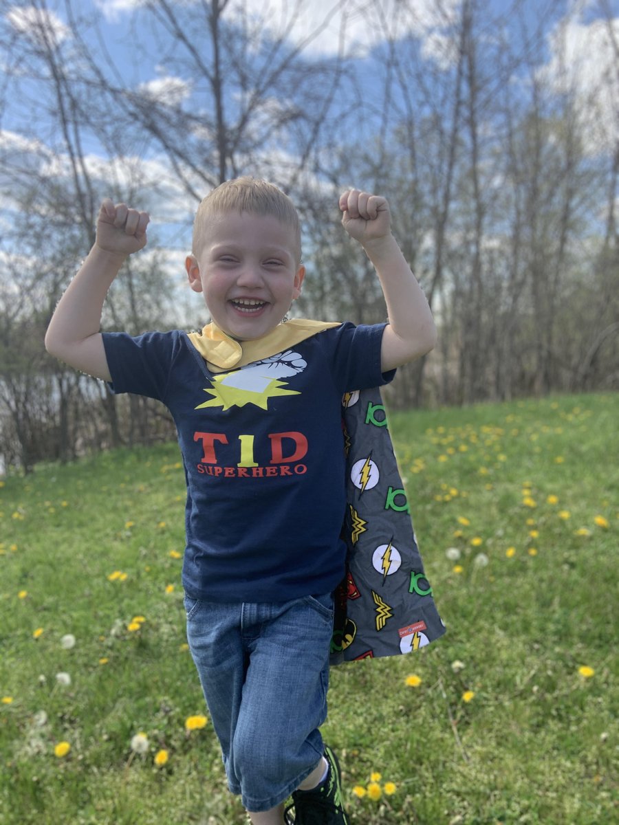 "This is Austin, he’s a type 1 diabetic. Thank you so much for sponsoring him! He was so excited when he received his cape. He tells everyone he got his superhero cape because he’s super brave when he gets his insulin shots and dexcom changes. ❤️ Thank you so much!" -Michelle