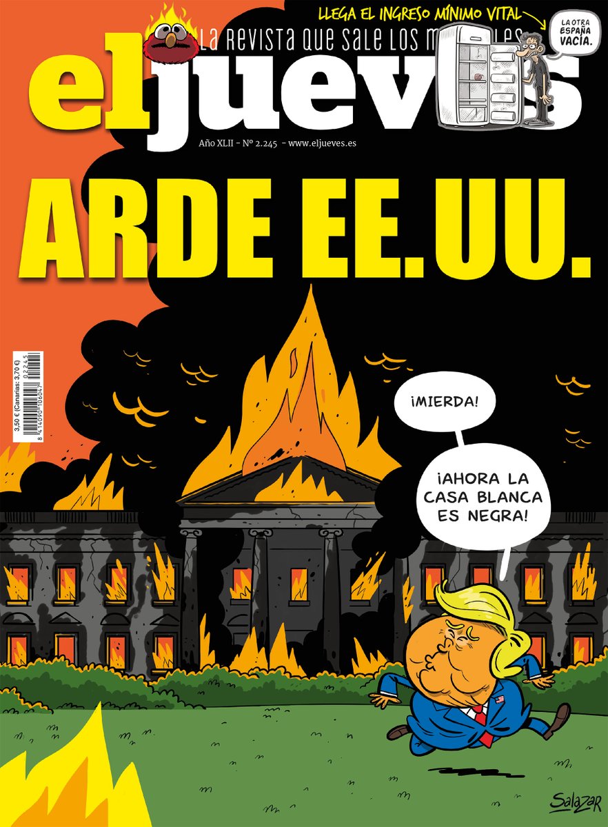 eljueves's tweet photo. ¡¡LA PORTADA!!

America (antiracist) first! ✊🏿✊🏾✊🏽 🇺🇸 https://t.co/PAhtYsbeg0
