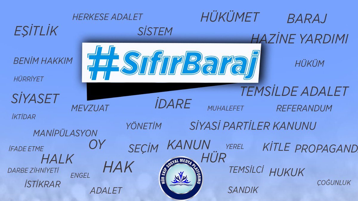 HudaParGenclik's tweet photo. Seçimlerin Temel Hükümleri Hakkında Kanun, Siyasi Partiler Kanunu, Mahalli İdareler Seçimi Kanunu partiler ve adaylar arasında adil bir yarış ve temsilde adaleti sağlayacak şekilde değiştirilmelidir.

#SıfırBaraj https://t.co/Wz3XWA7Xgg