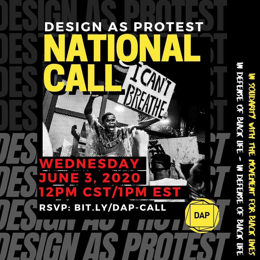 paolaaguirre_s's tweet image. The Design profession has been complicit in the dehumanization of black people. By doing so, the spaces &amp;amp; places we design establish the preconditions for violence and often serve as the justified for militarized escalation.
#DesignAsProtest is a Black-led organizing effort (1/2)