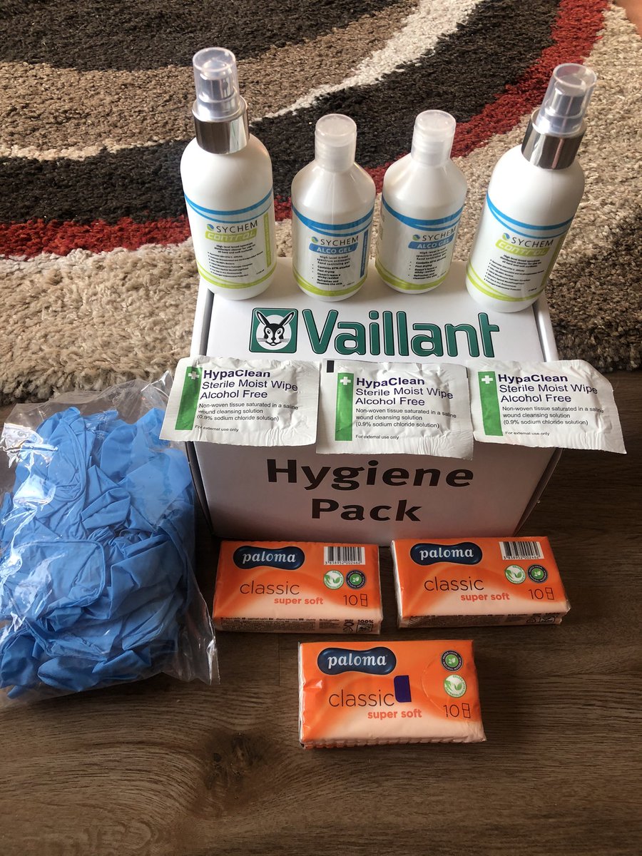 HL_Heating's tweet photo. Want to say a massive thank you to @vaillantuk for sending out my hygiene pack! Keeping out stocks up to keep ourselves and customers safe! 👏🏼 #ThankYou #HyginePack #Vaillant https://t.co/AS19A37mNT