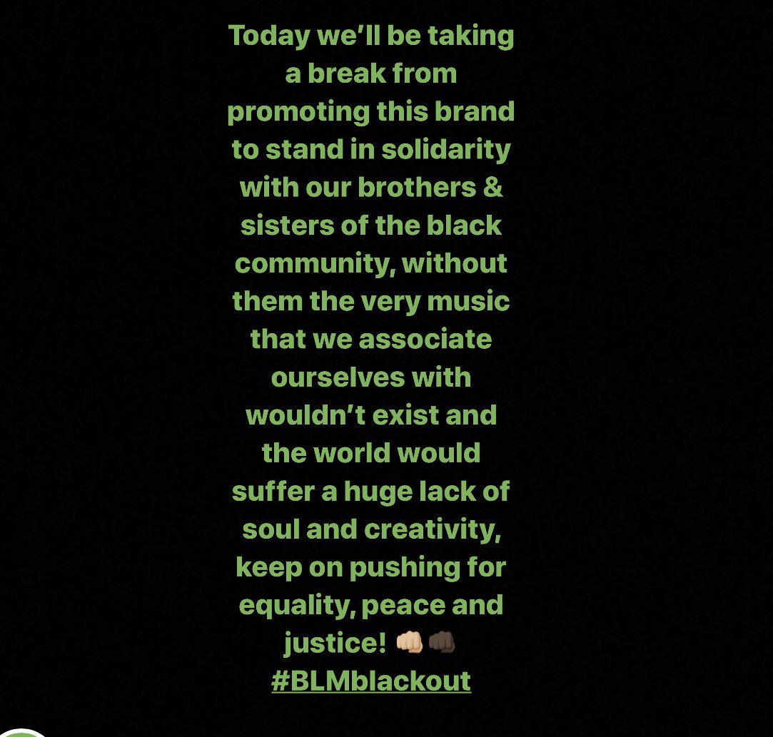 #BlackoutTuesday