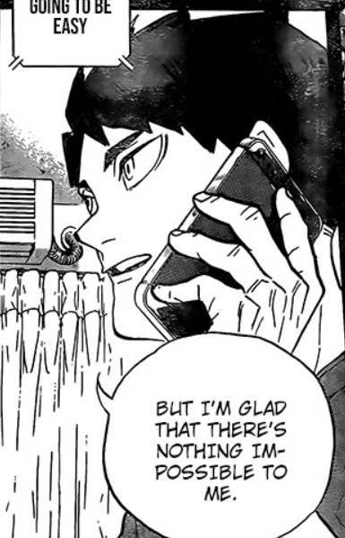 Ushijima really said "glow up"? 