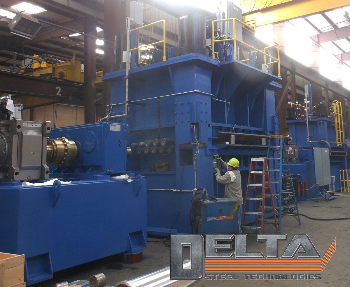 DeltaSteelTech's tweet photo. Our vision is to be the worldwide leading manufacturer of Steel Plant equipment. 
This DELTA Steel Technologies equipment was built in the USA and then shipped to Brazil to finish assembly. 

#DELTA #WORLDWIDE #BRAZIL #TEMPERMILL #CTL https://t.co/bqX4v58Tkk