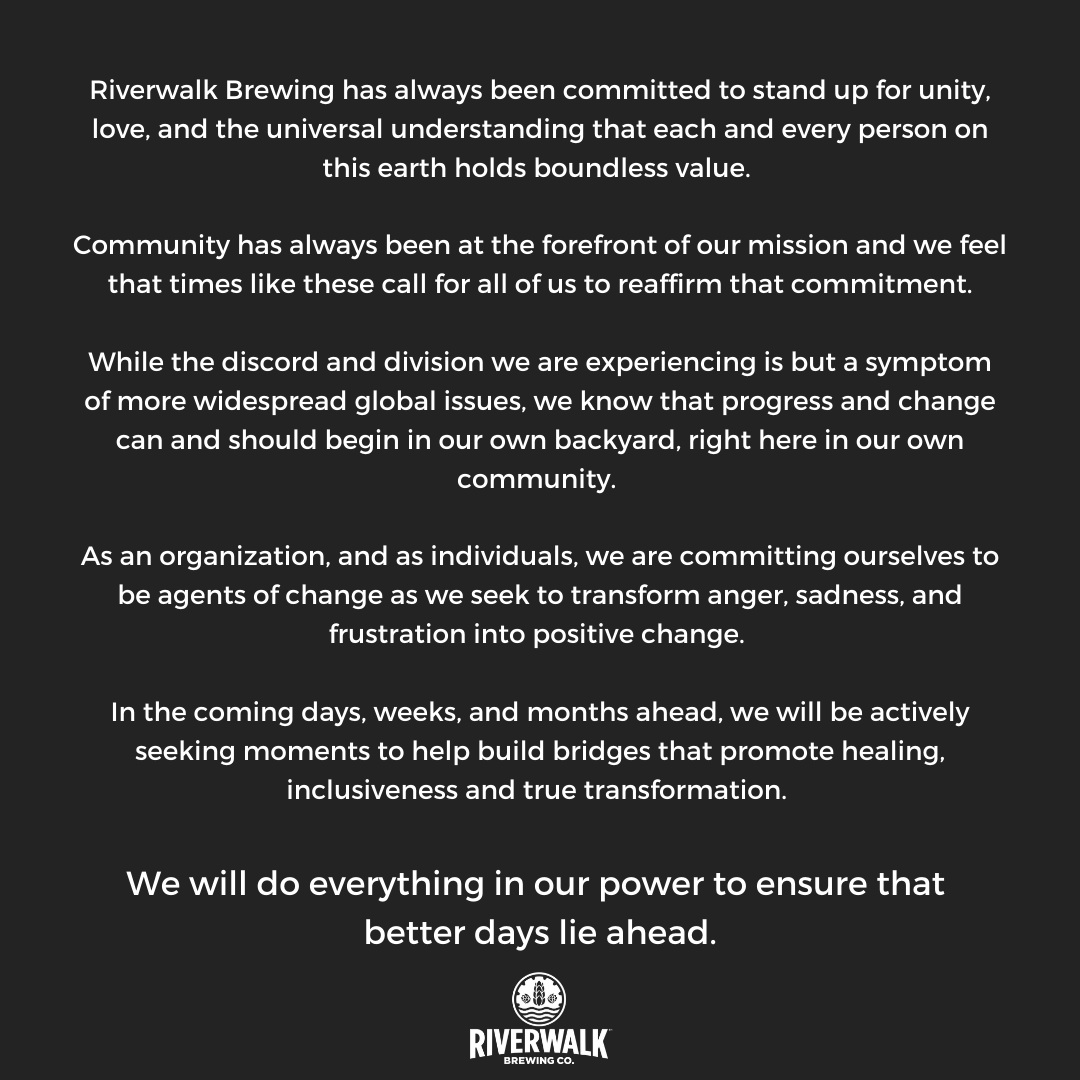 Community has always been at the forefront of our mission and we feel that times like these call for all of us to reaffirm that commitment.