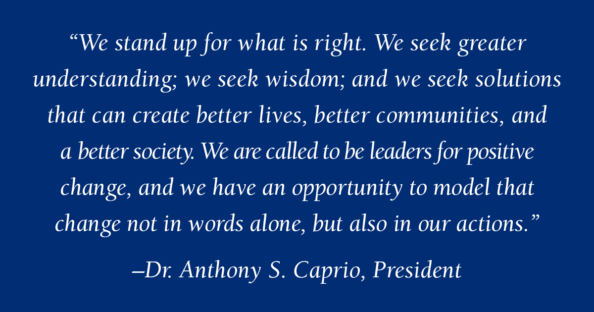Please read a message from President Anthony S. Caprio to the Western New England University community concerning current civil unrest. bit.ly/3dE5TgM