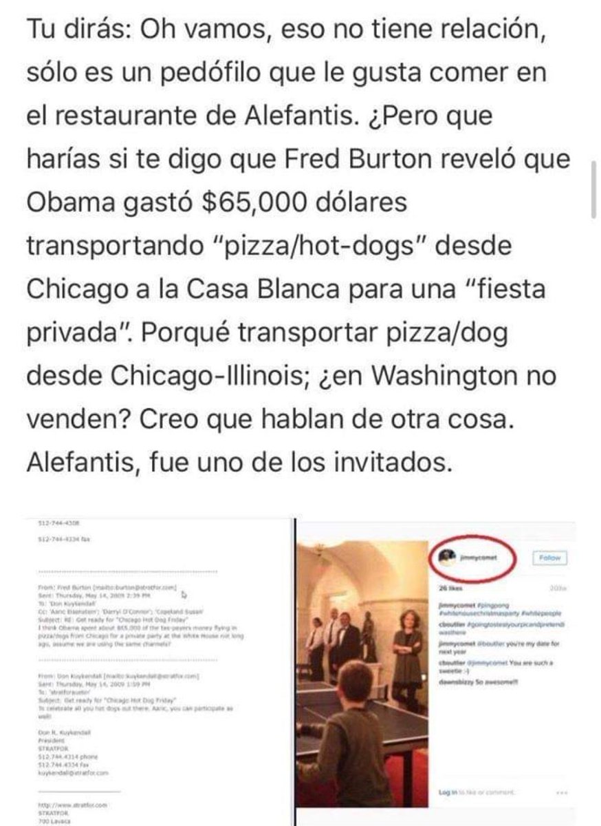 S_antunezz's tweet photo. Parte Ocho:

#yummy #PizzaGateIsReal #pizzagates #PodestaEmails #Anonymous #CasaBlanca #EliteHollywood #BarackObama https://t.co/Iz23eTbXk0