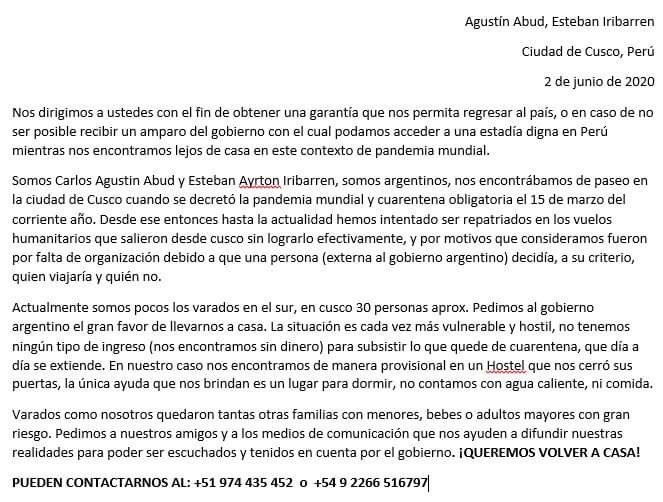 mecheiribarren's tweet photo. UN RT NO CUESTA NADA POR FAVOR🙏🏼 
Uno de ellos es mi hermano!!!!
@alferdez @CFKArgentina @CancilleriaARG @RossiAgustinOk @felipe_sola @wadodecorrido @Kicillofok @magariovero https://t.co/GiuYt32lWM