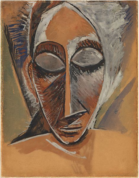 Head of a Woman (Study for Nude with Drapery), 1907, Pablo Picasso