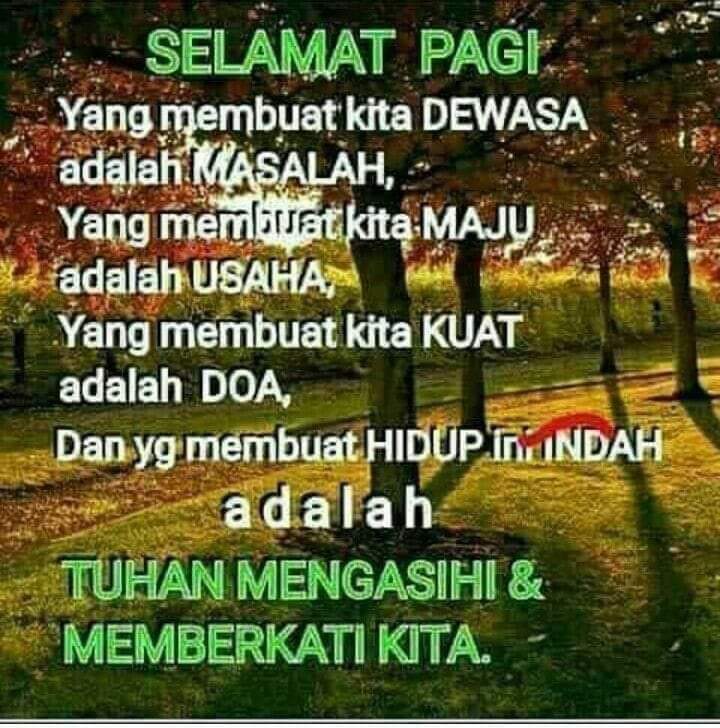 Selamt pagi sahabt-sahabt tweet
Tetap semngat