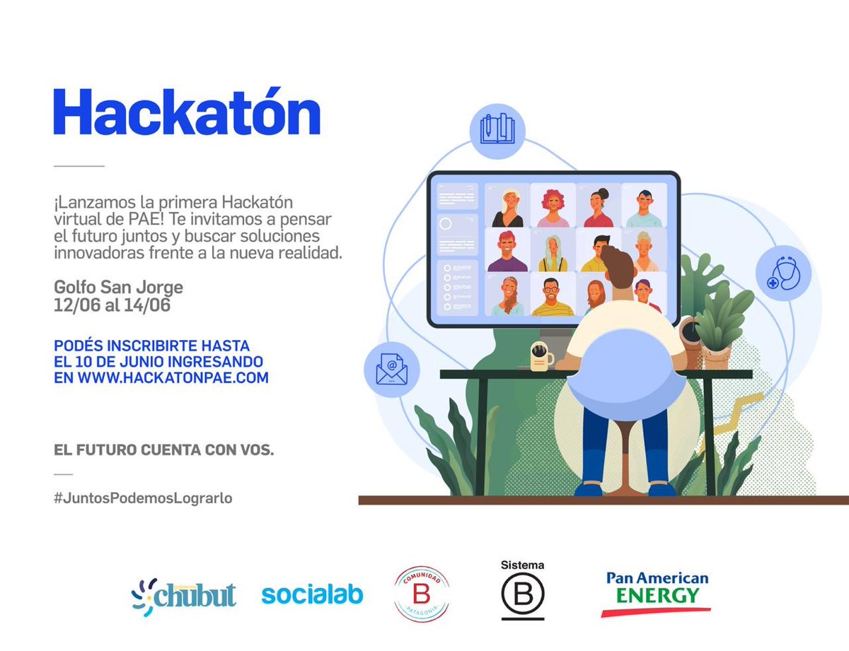 sltrossero's tweet photo. #elfuturocuentaconvos Tu idea puede hacer la diferencia! Sumate al primer #hackatonPAE inscribite en https://t.co/ybwRYsdJOn https://t.co/e8WQbxnTnK