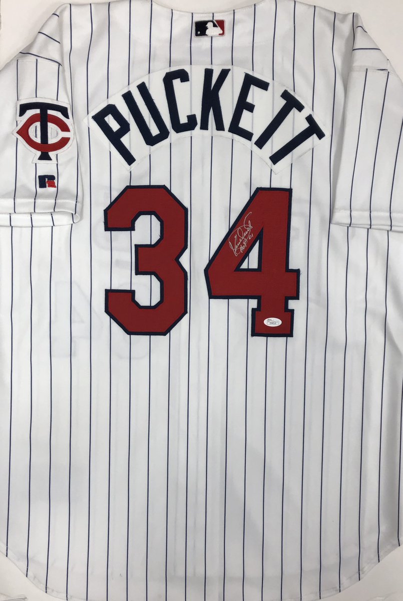 kirby puckett signed jersey