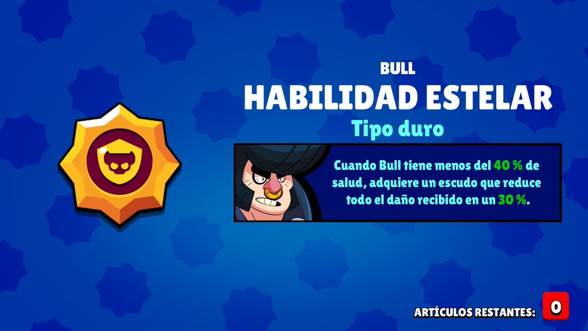 Termino el día con mi primer brawler con habilidad estelar. Buenas noches.