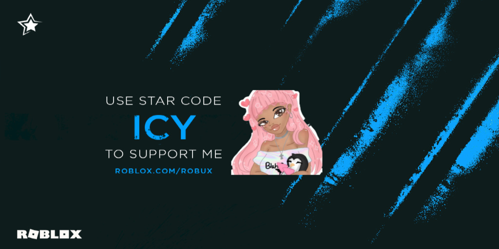 Star Code Icy On Twitter You Can Use My New Star Code Icy When Purchasing Robux Or Premium Send Me A Tweet When You Do Use It And I Will Share It - roblox icy