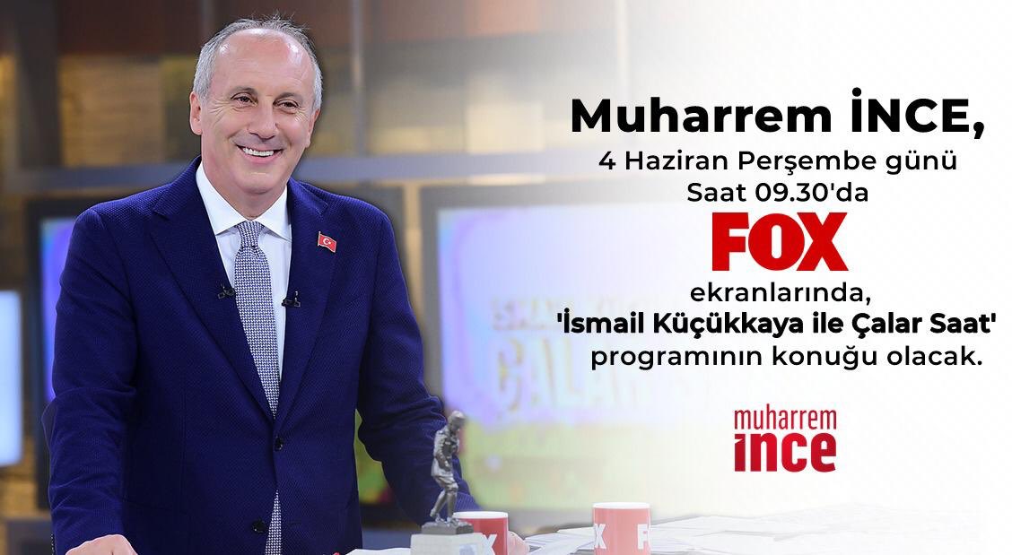 onlyince's tweet photo. Perşembe sabahı FOX’dayız ☘️ #muharremince @vekilince 🙏🏻 https://t.co/RQKhZ7uMXR