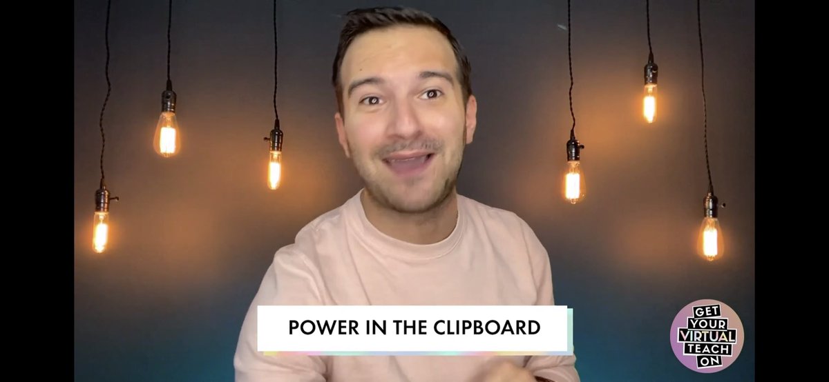 Amazing session by @ChrisPombonyo at #GetYourVirtualTeachOn on progress monitoring! I am excited to accelerate student learning for ALL students! #PowerInTheClipboard @PrincipalLCE #GoingTheDistancePBCSD