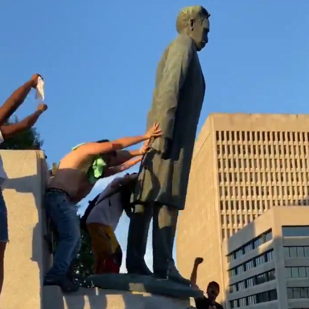 Protesters across the U.S. are tearing down or defacing statues that