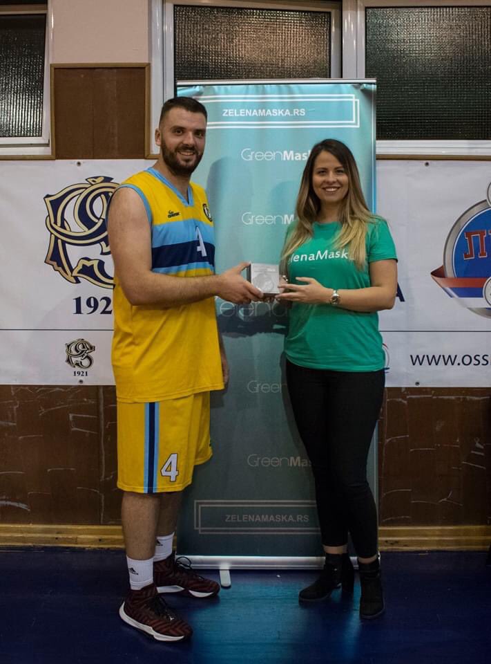 MaskaZelena's tweet photo. Naša kompanija nastavlja da podržava zdrav život i sport! Sa velikim zadovoljstvom smo postali sponzori amaterske Košarkaške lige NBKL, gde nagrađujemo najboljeg igrača svake utakmice našom maskom! #ZelenaMaska #NBKL https://t.co/n25MTikSVk