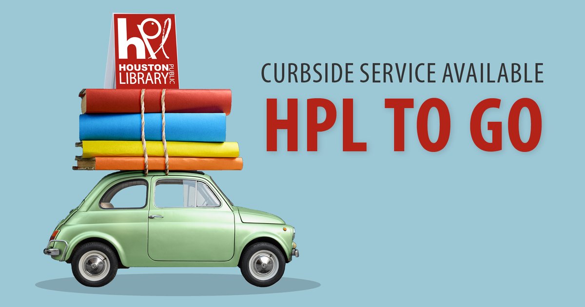 houstonlibrary's tweet image. HPL TO GO - pick up your favorite books without getting out of your car! 
1. Place your hold online (bit.ly/2Bt7fNt)
or call (832-393-1313)
2. Wait for notification
3. Come to the library
4. Call us when you arrive 
#ILoveHPL #houstonlibrary #curbsideservice #hpltogo