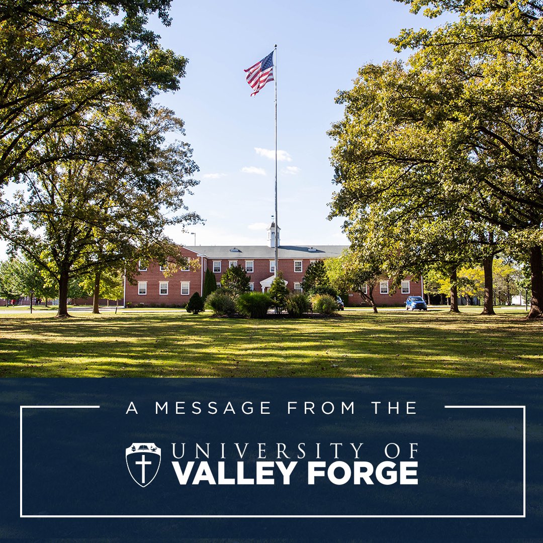 Click here for a message from the University of Valley Forge. valleyforge.edu/a-message-from…
