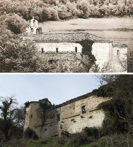 #Mendieta. Su iglesia de #SantoTomás de estilo #barroco con elementos #neoclásicos, está en ruinas. Cuenta además con una casa torre del siglo XVI que fue construida sobre otra anterior. #Álava
Foto: <a href="/libe_reharq/">Libe Fdz Torróntegui</a>