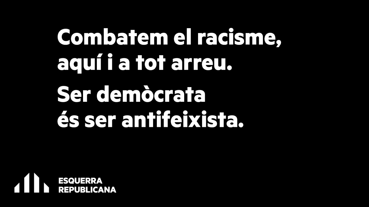 esquerra_Salt's tweet photo. Plantem cara al feixisme, a tot arreu.
Ser demòcrata és ser antifeixista! ✊🏿 #WeAreAntifa
#blackoutday #BlackLivesMatter https://t.co/kZkRUa2apx