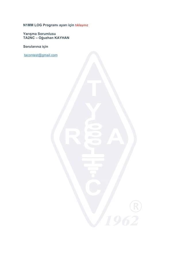 TRAC - TÜRKİYE RADYO AMATÖRLERİ CEMİYETİ tweet media