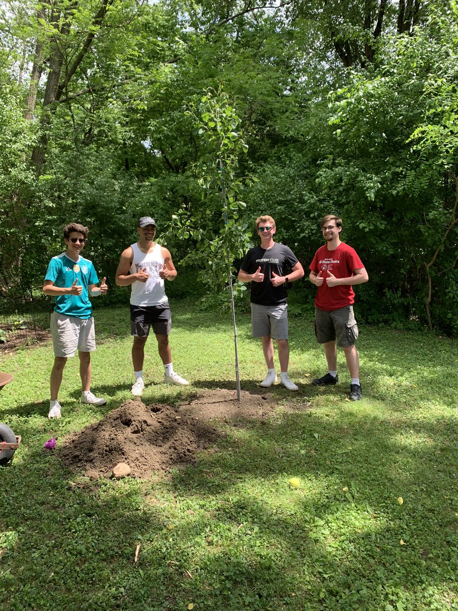 Thank you FHS Choir Seniors! We love our new tree. You’re the best! This here in an Aspen, I can tell it’s an Aspen because it’s right here in my back yard!! <a href="/FHSChoir_/">Megan Dimich</a> #choirculture