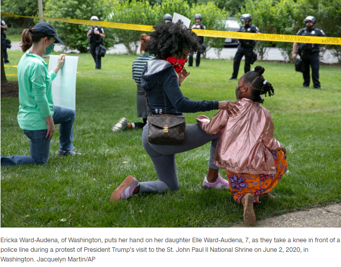 CNN's tweet photo. Protesters are marching through cities across the US over the death of George Floyd at the hands of a police officer in Minneapolis, Minnesota.

Here's a look at demonstrations around the country. https://t.co/cr9P3Ud4G2 https://t.co/rZUWjXjH0D