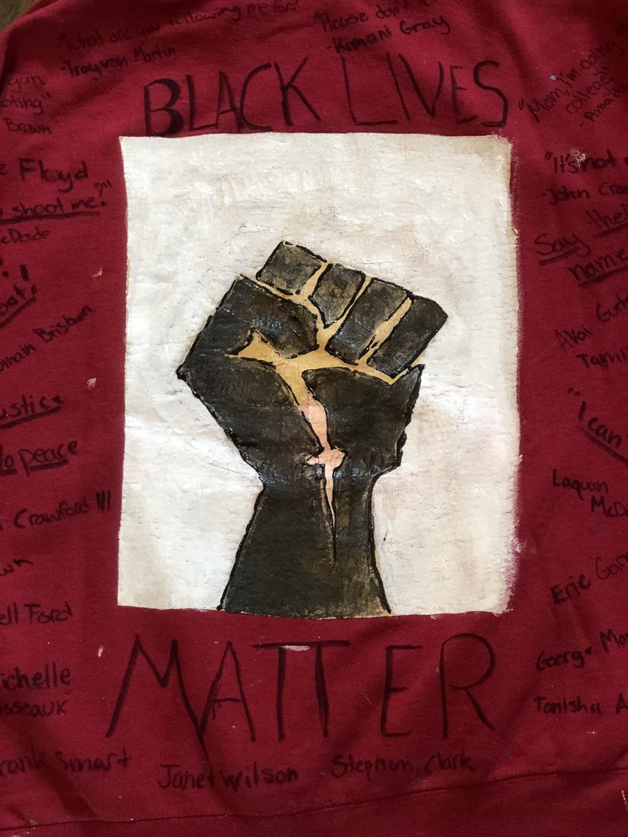 Just when I think I couldn’t be prouder of her. Sarahs a quiet force but a force nonetheless. #BlackLivesMattter #shesaforce