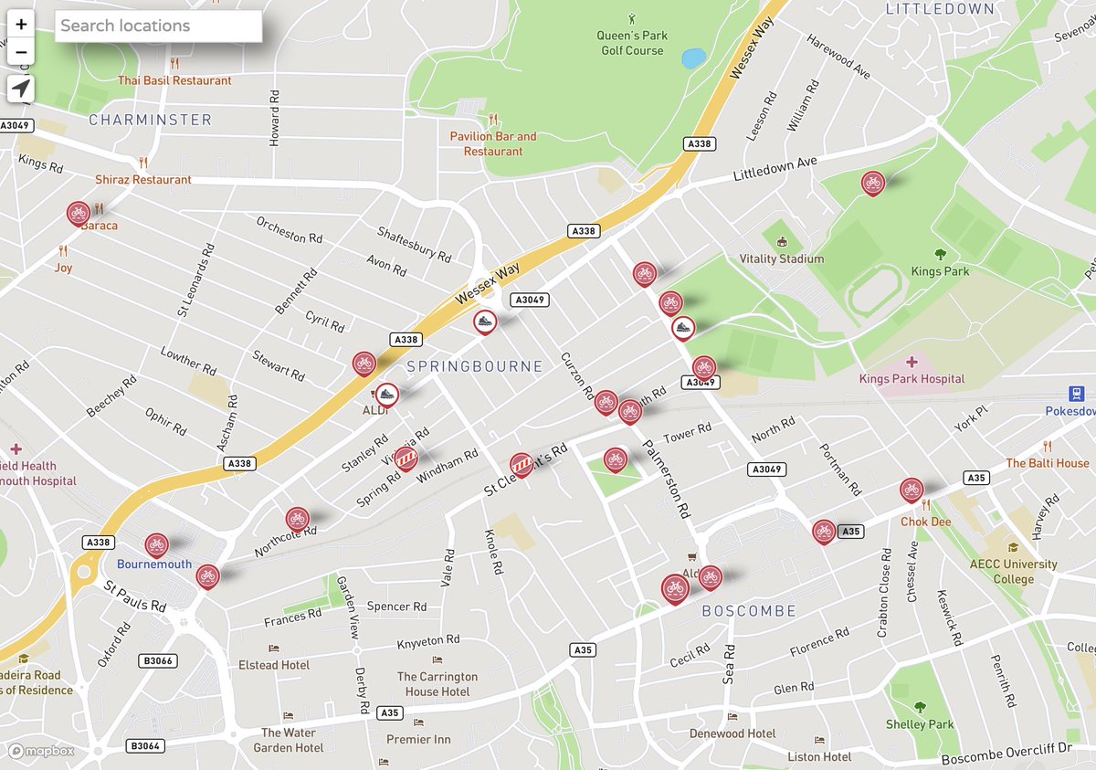 Big increase in suggestions on widenmypath.com/suggest/#15/50… for #Bournemouth.

Where would you add a cycleway, widen a pavement or close a road to make it easier for everyone to walk and cycle? 

<a href="/BCPCouncil/">BCP Council</a> councillors are actively looking at this now.