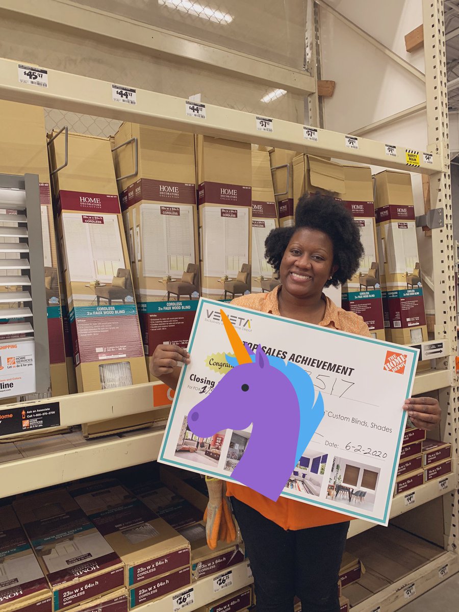 LaKeisha did a great job connecting with our customer and getting them the blinds they needed for their home!