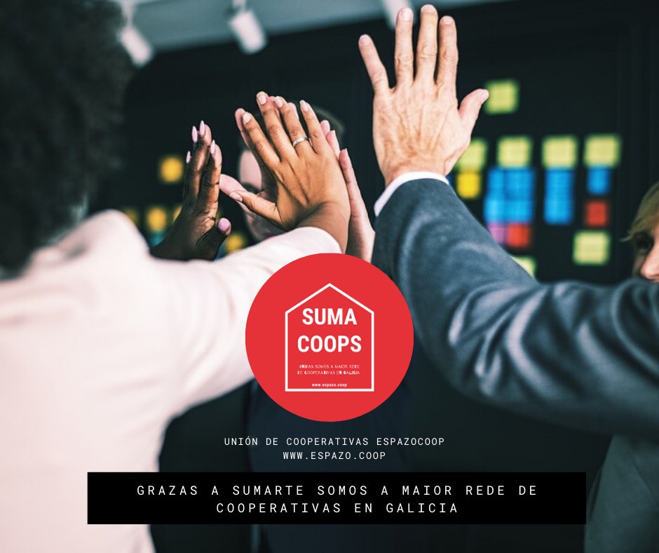 eusumogal's tweet photo. 💪.@UnionEspazocoop a asociación máis representativa do cooperativismo galego, lanza unha campaña de captación de novas socias co reto de chegar ás 300.
➕ #SumaCoops #cooperativas #economíasocial
👉 https://t.co/2nz9a6OUnJ https://t.co/rbklDPPSwS