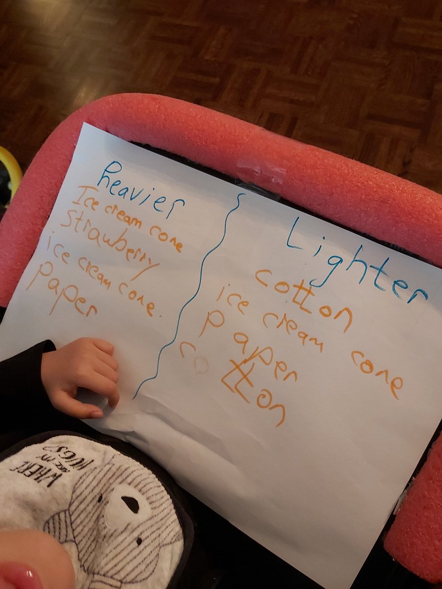 PaligJ's tweet photo. We enjoyed the scale activity so much. Heavy toys goes down..the lighter once up....๐๐๐ @BloorviewSchool https://t.co/Ie7CBfuHDy