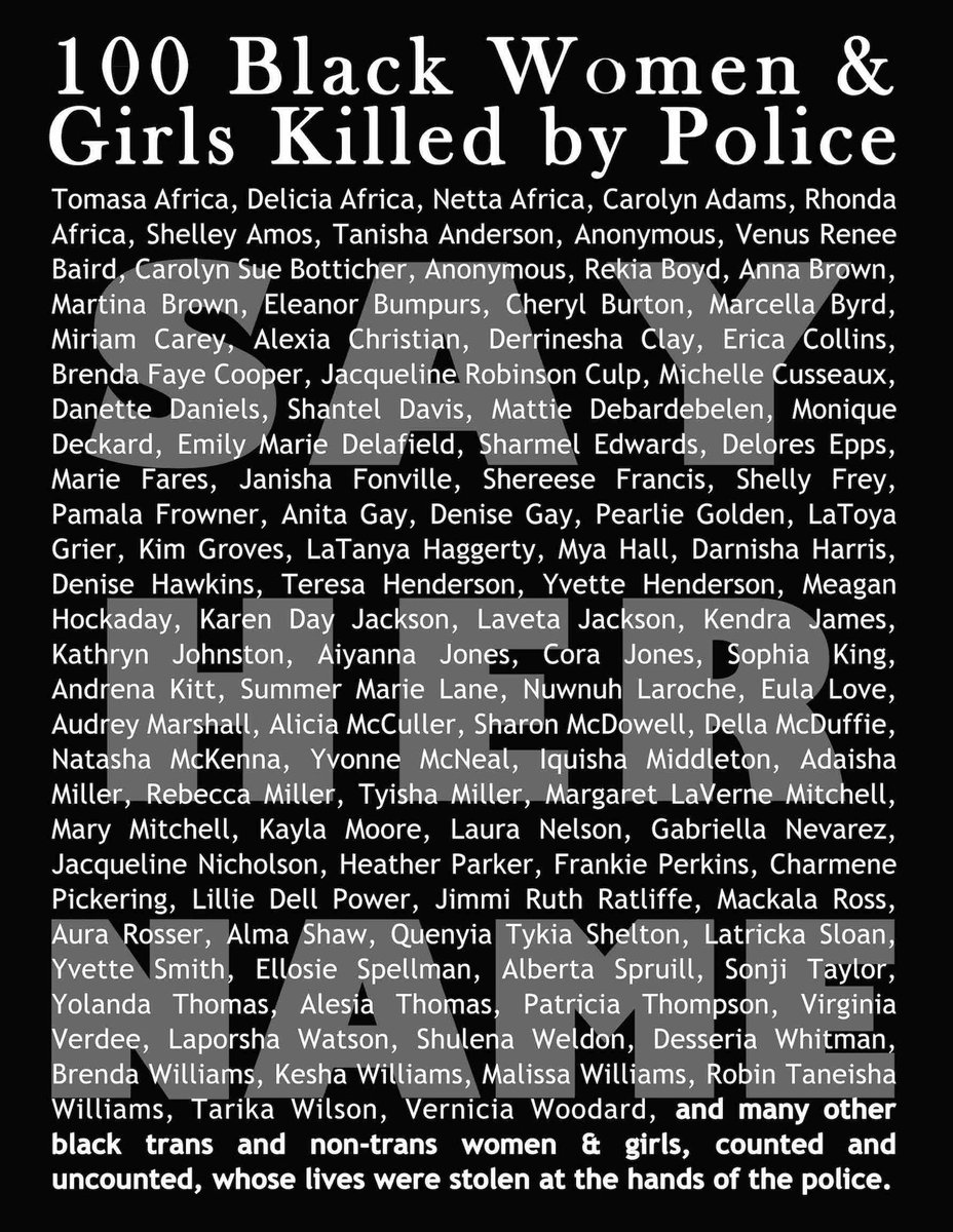 Don’t forget about US. #sayhername