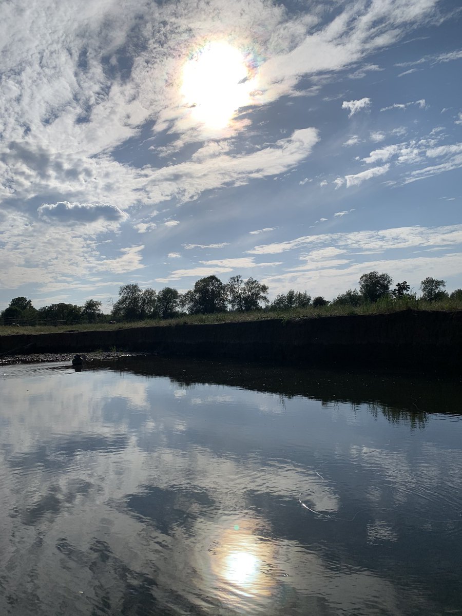 Peaceful first evening #flyfishing on the dove.  No fish, but fresh air, open skies and the flash of a #kingfishers tail... 
#GetOutside #GetOutsideStaySafe #ecograngers #WithGrangersYouCan #MyCraghoppers