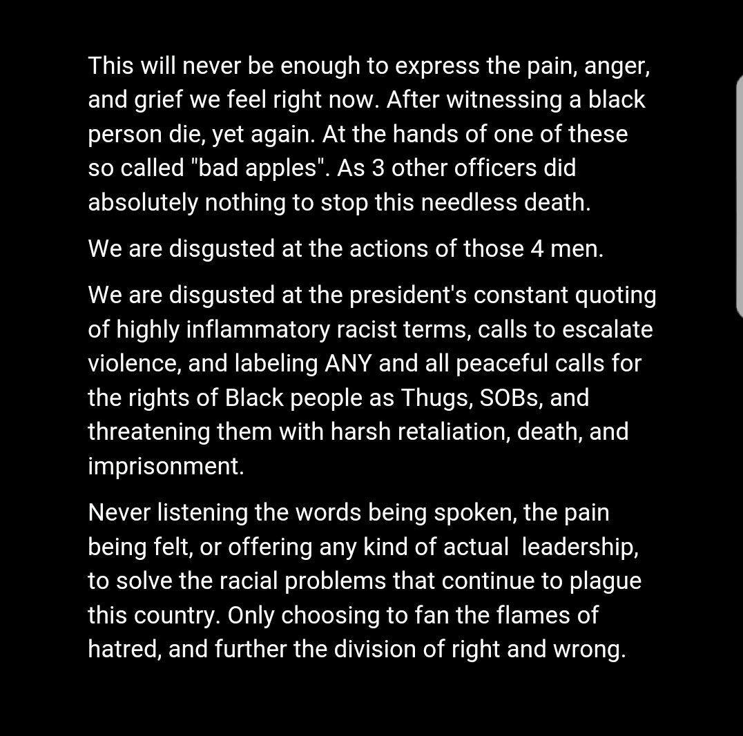 MeticulousSkin's tweet photo. #RIPGeorgeFloyd
#ICantBreathe
#BlackLivesMatter
#BlackOutTuesday https://t.co/ScONMEhRuD