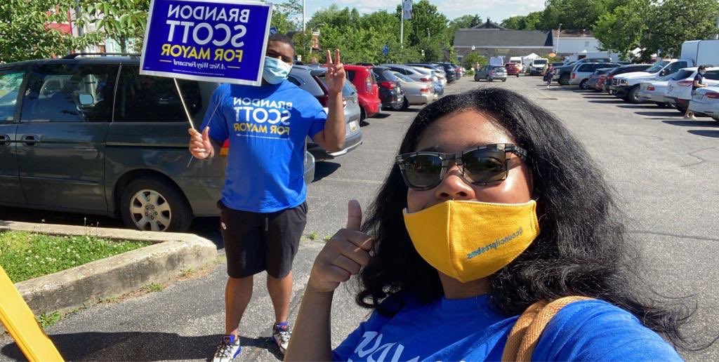 MayorBMScott's tweet photo. Let’s keep it going Baltimore!! Send us your pics of you casting your vote for #ANewWayForward! If you haven’t voted yet, make sure you get out to one of the voting sites or drop your ballot off at one of the drop off locations. #BrandonforBaltimore https://t.co/vIsmUcRxIb