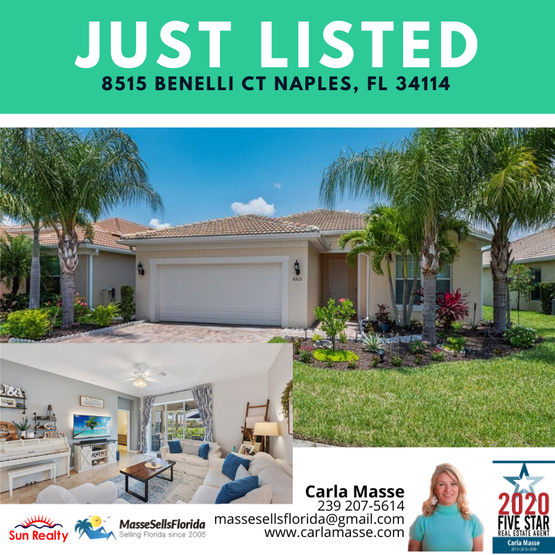CMasseRealtor's tweet photo. 🏡 JUST LISTED 🏡
⚜️ 8515 Benelli CT, Naples, FL 34114 ⚜️

📌 Home is fully upgraded with great features like open floor plan and split bedrooms. This home is perfect for your starter family, so what are you waiting for?

https://t.co/hJ85u1d43X https://t.co/9G4rE44aql
