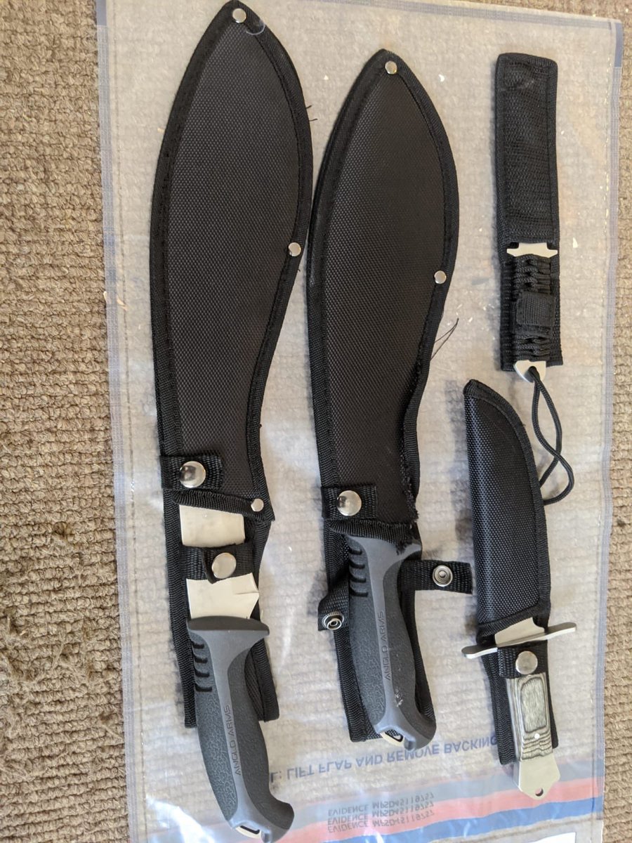 MPSNewham's tweet image. NTT South together with NTT North and NE Gangs have executed search warrants across the E6 area today. A loaded firearm, a large quantity of cash, drugs and knives recovered. Several suspects arrested for a multitude of offences.
