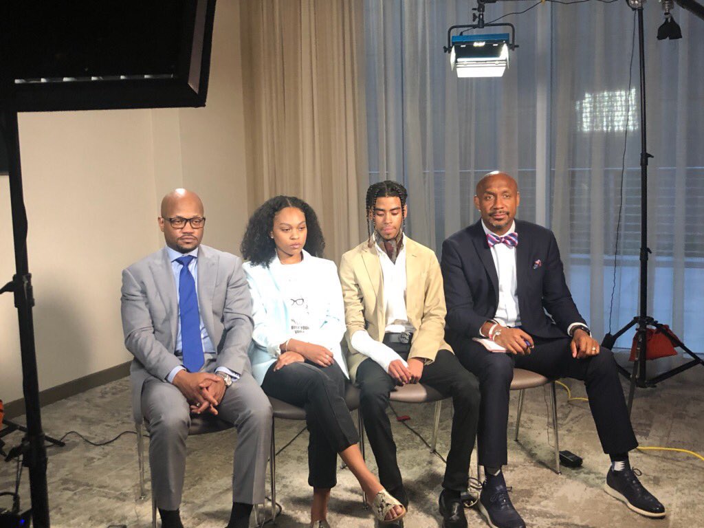 Messiah Young &amp; Taniyah Howard were headed home when they were ripped out of their car by Atlanta police &amp; tased multiple times. They were taken from the hospital to jail. The 6 police officers involved in the attack, were charged for assaulting the black college students. #BLM