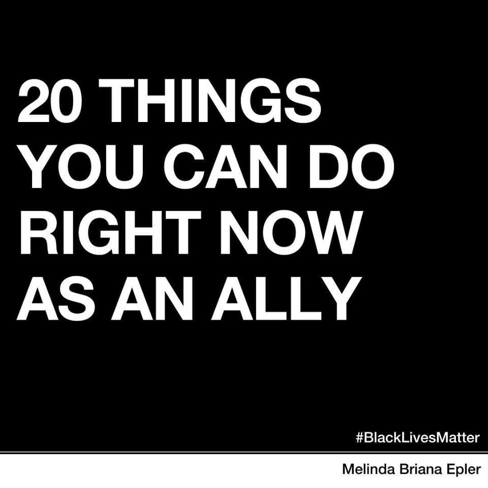 indyweek's tweet image. A THREAD: In case you’re wondering how to be a better ally for Black people (and all people of color) 

Created by Melinda Briana Epler (@changecatalysts)