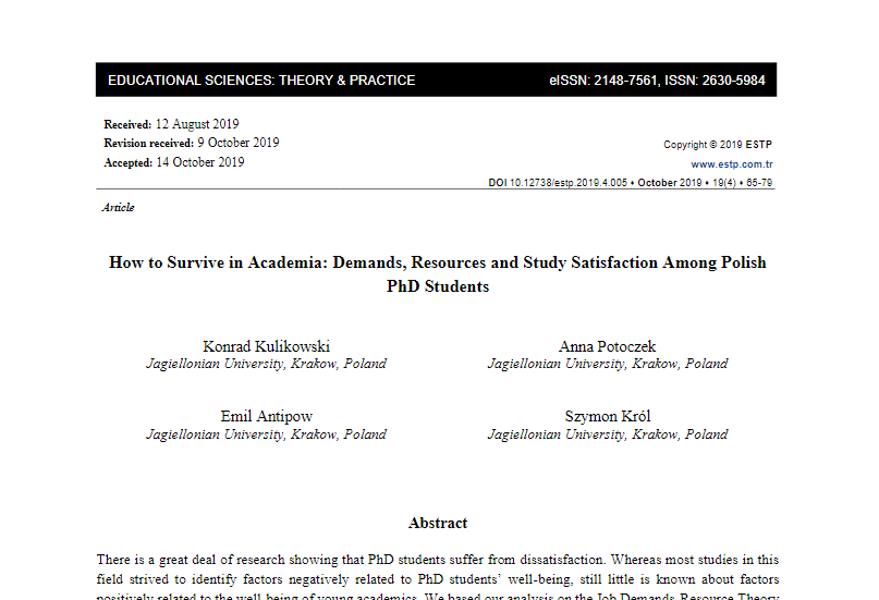 Journal_ESTP's tweet photo. Many factors might relate to the PhD student satisfaction. Find out the results and implications of the findings presented in this study published by @Journal_ESTP  https://t.co/XxdPTAvXks. For more open-access articles visit https://t.co/XCMc1UIG4m https://t.co/1dbudoiM09
