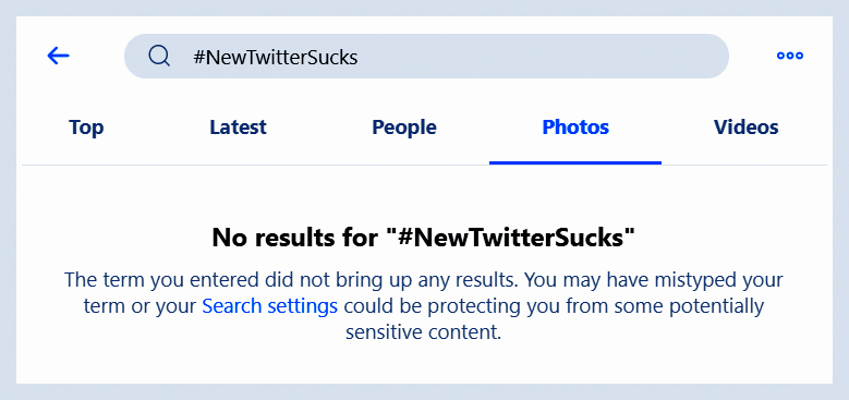 CITYGUIDEMUNICH's tweet image. You must be joking #Twitter?
Are you suppressing legitimate Protest against the #NEWTWITTERDESIGN ? #NewTwittersucks. It's got so many faults - it's so badly designed. #BringBackOldTwitter #LegacyTwitter