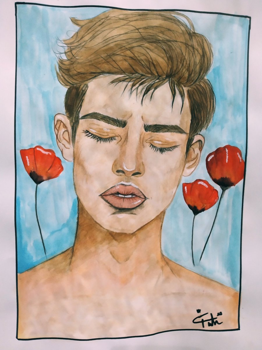 Karides hanım yakışıklı oğlan çizmeyi öğrendi✓🦐