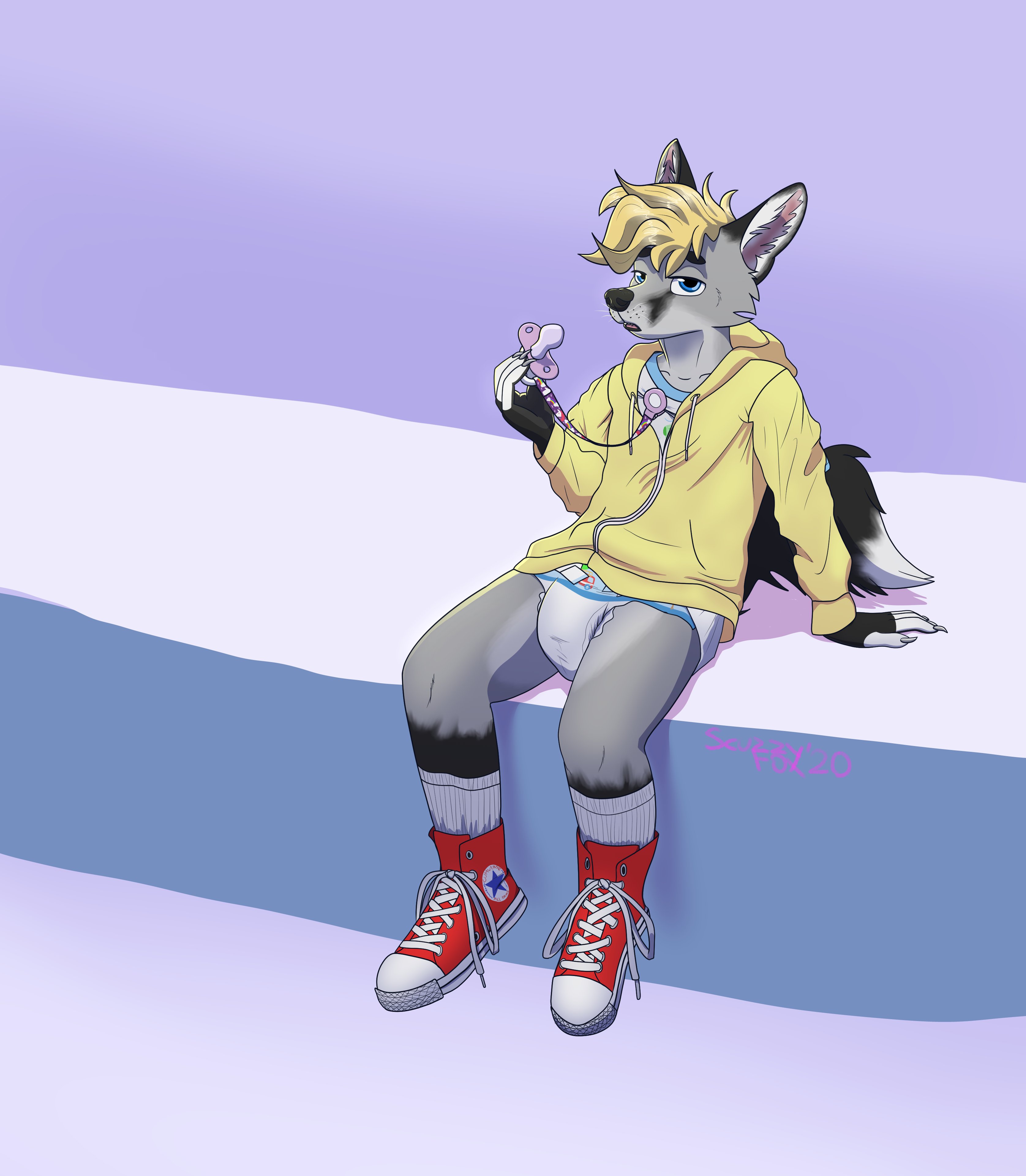Scuzzy! on X: Have some fun padded art! #furry #babyfur #abdl