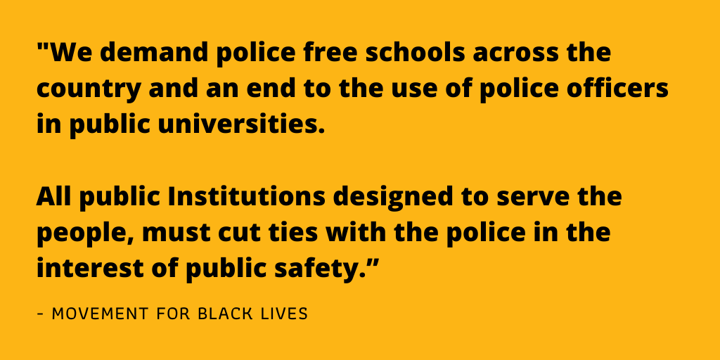 fiona_mcbride's tweet photo. Divest in campus policing and invest in student needs. Safety begins with fair wages, stable housing, and supporting Black students, NOT armed police #divestUCPD
@UCBerkeley @JohnAPerez @UCPD_Cal https://t.co/QCXUR5j8XG